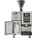 An Astra Super Mega automatic coffee machine with a white milk container.