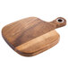 a wooden cutting board with a white background