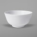 An Elite Global Solutions white melamine bowl.