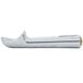 A Zeroll aluminum ice cream scoop with a white handle.