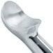 A close-up of a Zeroll aluminum ice cream scoop with a silver finish.