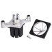 A metal and plastic part with a screw and a piece of metal for Vollrath Redco InstaCut 3.5.