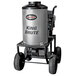 A Simpson King Brute hot water pressure washer with a Briggs and Stratton engine on wheels.