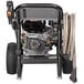 A Simpson gas powered pressure washer with a hose attached and a Honda engine.