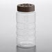 a brown plastic cap with holes