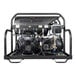 A Simpson Super Brute hot water pressure washer with a black cover.