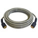 A coiled grey Simpson pressure washer hose with black connectors.