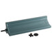 A slate blue plastic panel for a Cambro dish caddy tower with a screw.