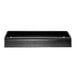 A black rectangular Marco Company produce display riser with removable pans.