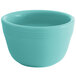 A blue bowl with a white background.