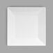 A white square Elite Global Solutions melamine plate.