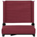 A Flash Furniture Grandstand Maroon Ultra-Padded Bleacher Comfort Seat with a cushion on the seat.