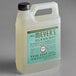 A white Mrs. Meyer's Clean Day hand soap refill bottle with a black cap and label.