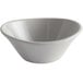 a white bowl with a curved edge