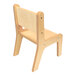 A Whitney Brothers children's wooden chair with a natural wood seat and back.