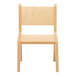 A Whitney Brothers wooden children's chair with natural wood seat and back.