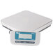 An Edlund stainless steel digital pizza scale with a screen.