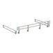 A white metal Cambro shelf rail kit with two thin metal rods and hooks.