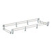 A metal frame with metal rods for a Cambro shelving unit.