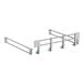 A close-up of a Cambro shelf rail kit with four metal rails.