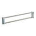 A white metal end rail kit for Cambro Camshelving®.