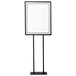 22 inch x 28 inch White Marker Board with Stand BST002-BK/RMB2228-WH