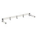 A metal bar with hooks for a Cambro Camshelving unit.