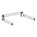 A black metal Cambro shelf rail kit with two bars and handles.