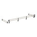 A metal rail with two metal bars on it.