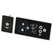 A black rectangular Vollrath induction hot food well control panel with two buttons and a white screen.