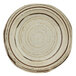 An Elite Global Solutions Doheny melamine plate with a brown speckled beach design.