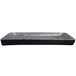 A rectangular black Elite Global Solutions melamine serving platter.