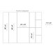 A white rectangular lid with black text reading "Modern European 15" x 12" White Melamine"