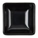A black square Carlisle ramekin with a black rim.