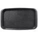 A black rectangular tray with a black border.