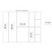 A diagram showing a white rectangular Elite Global Solutions low profile melamine food pan with black text.