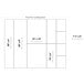 A white rectangular sign with black text that says "Elite Global Solutions M6152LID-B Modern European 15" x 6" Black Melamine Food Pan Lid"