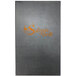 A grey rectangular H. Risch Inc. menu cover with orange text.