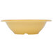 A yellow Venetian melamine bowl with a yellow rim.