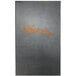 A black rectangular Tamarac menu cover with orange text on it.