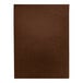 A brown leather surface with a white border.