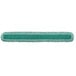 A green Rubbermaid fringed microfiber dust mop pad.