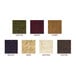 A red and black woven wicker surface on a Menu Solutions Water Street woven menu cover.