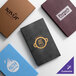 A selection of customizable slim line menu covers in various colors and designs.