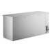 An Avantco stainless steel back bar cooler with a solid door.