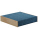 A blue cushion on a Whitney Brothers Children's Wooden Carpeted Platform.