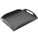 A black rectangular Cal-Mil coffee amenity tray with handles.