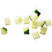 Cucumber cubes cut with a Robot Coupe 9/16" Dicing Kit.