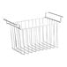 A white wire basket with handles.