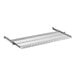 A Regency chrome wire sliding shelf for metal shelving with two handles.